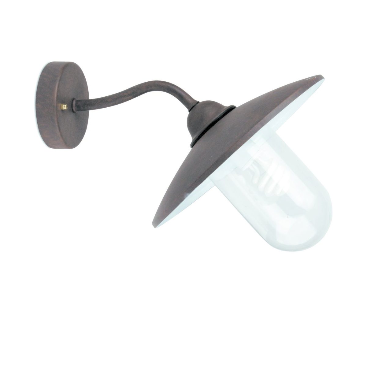 WALLY Aplique de Faro. Medidas: Ø 300 x L 300 x A 300 x F 374 mm. Color: Óxido