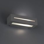 WEST Aplique de Faro. Medidas: L 280 x A 70 x F 120 mm. Color: Gris
