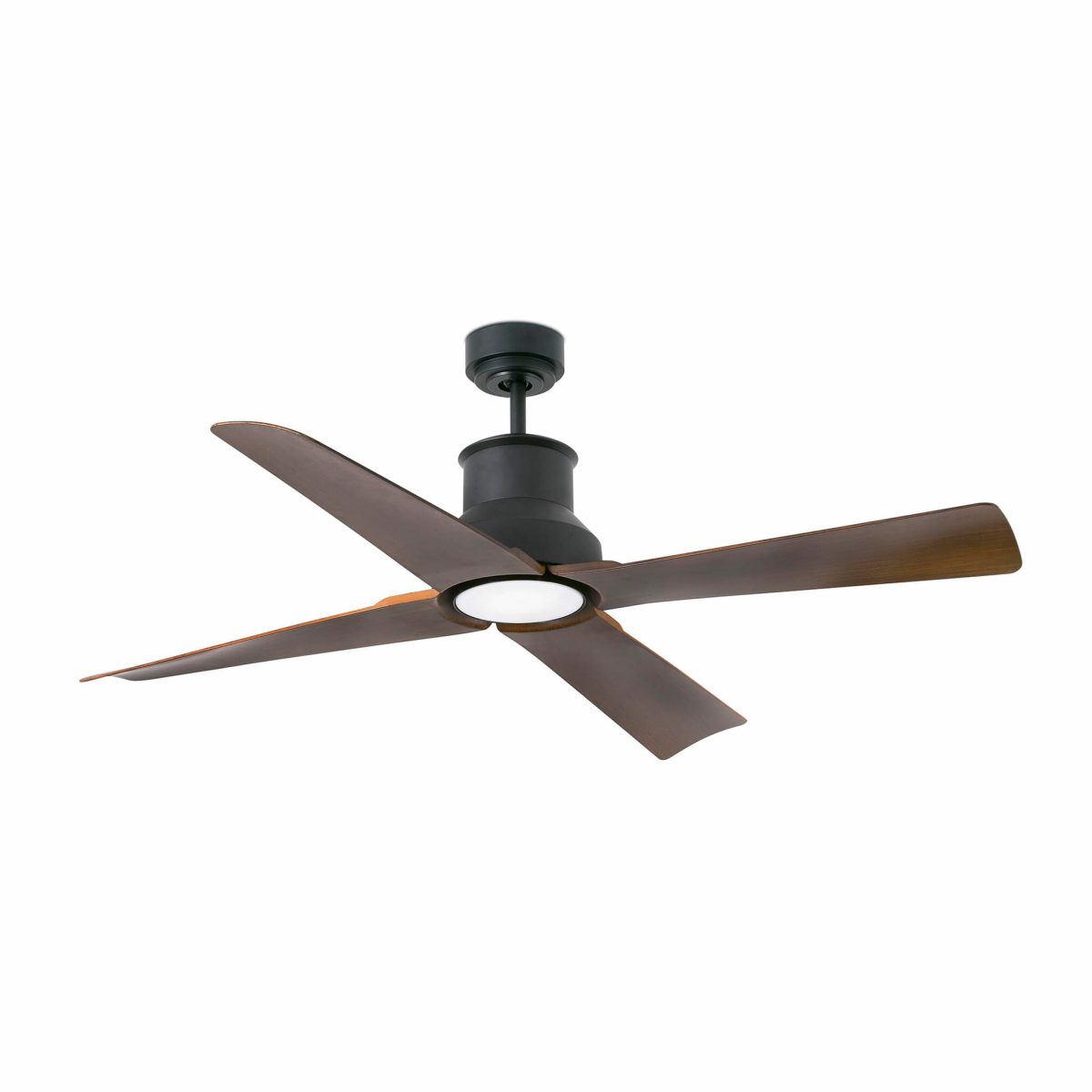 WINCHE LED Ventilador de techo con luz de Faro. Medidas: Ø 1300 x L 1300 x A 390 x F 1300 mm. Color: Negro