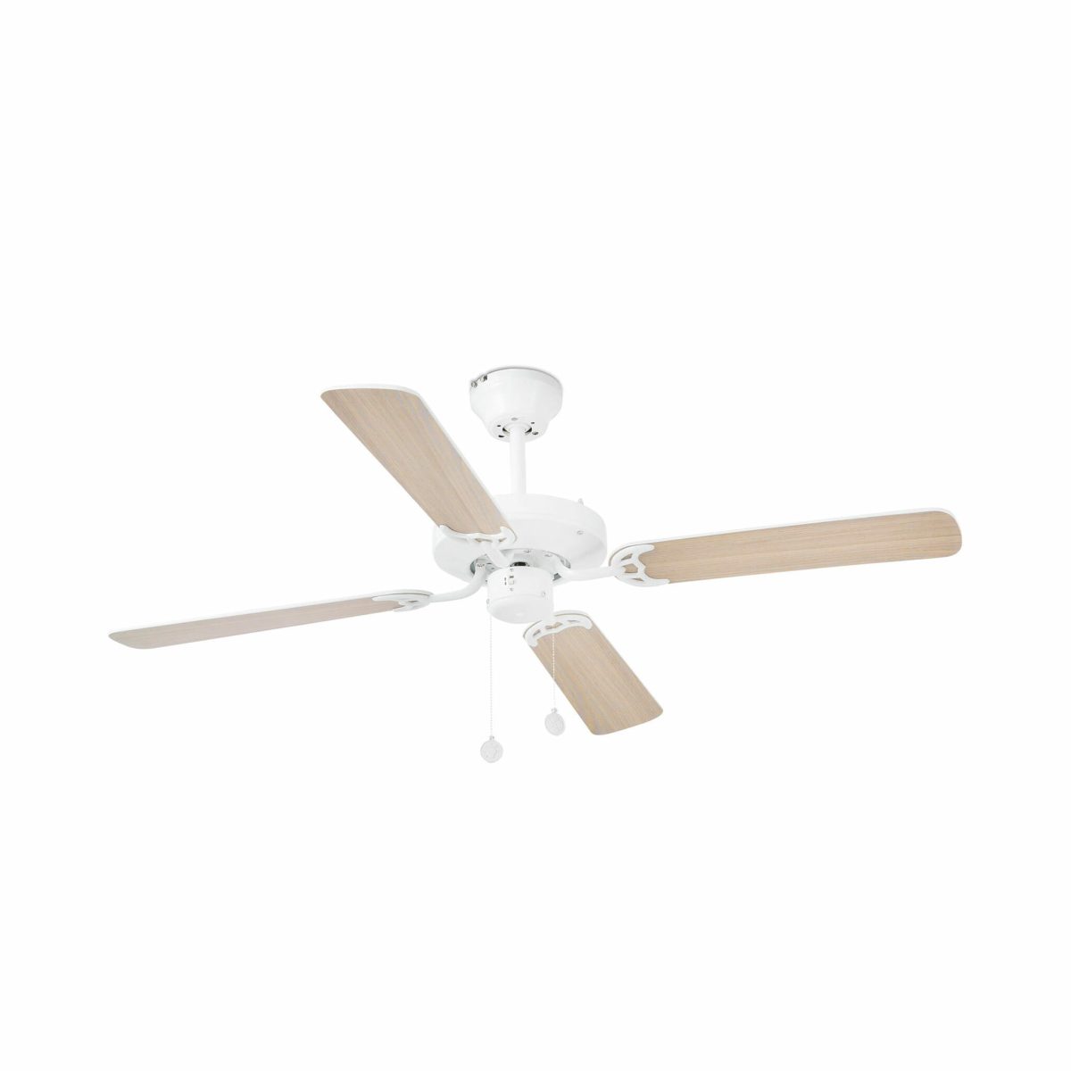 YAKARTA Ventilador de techo de Faro. Medidas: Ø 1210 x L 1210 x A 350 x F 1210 mm. Color: Blanco