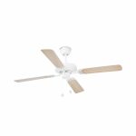 YAKARTA Ventilador de techo de Faro. Medidas: Ø 1210 x L 1210 x A 350 x F 1210 mm. Color: Blanco