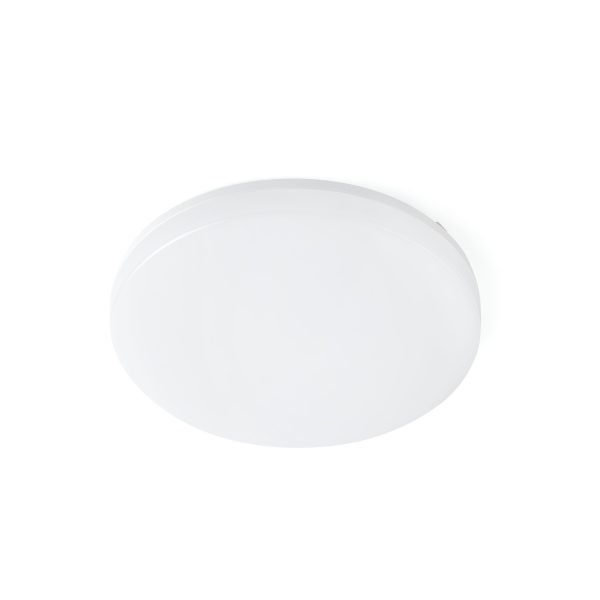 ZON LED Plafón de Faro. Medidas: Ø 280 x L 280 x A 50 x F 280 mm. Color: Blanco