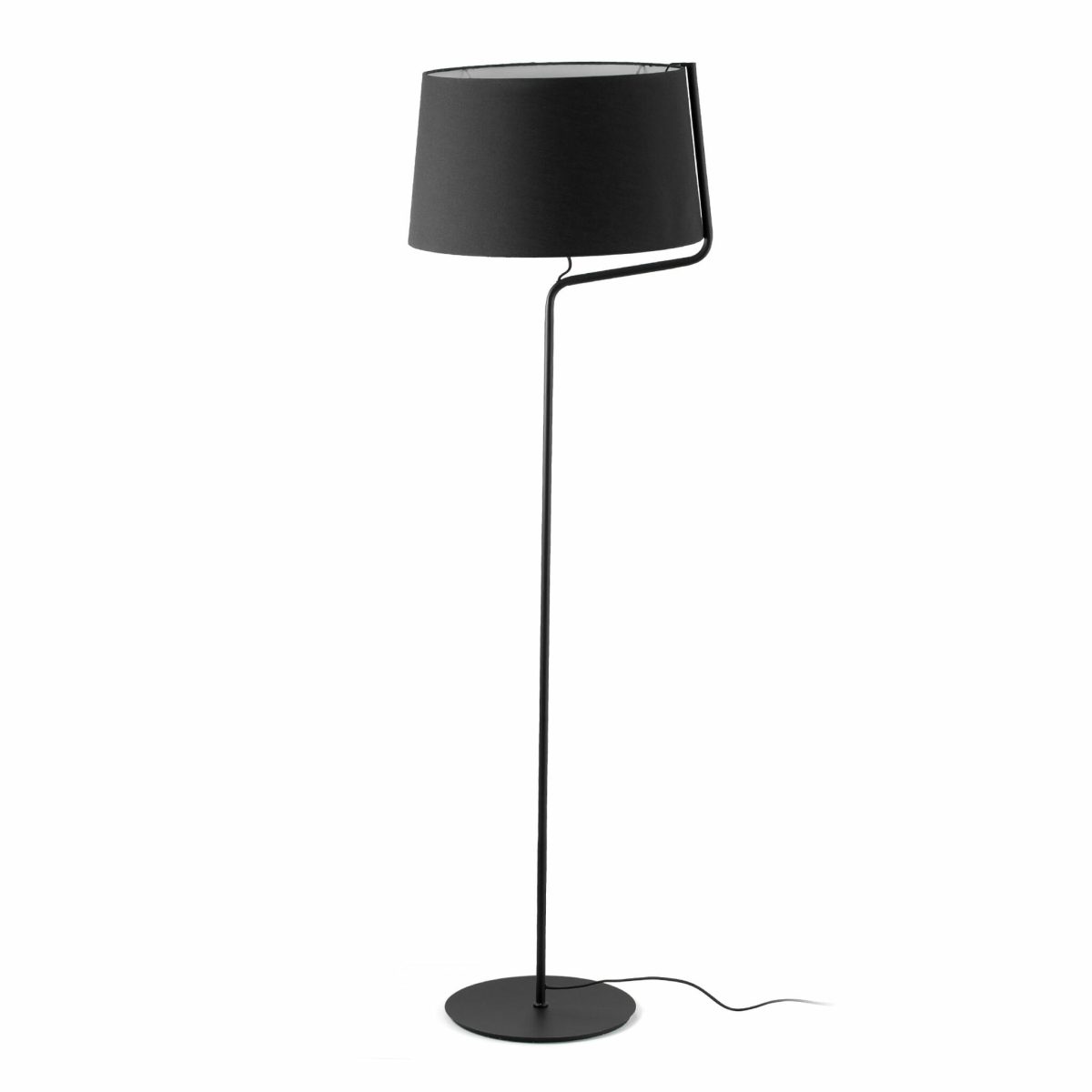 BERNI Pie de Faro. Medidas: Ø 480 x L 480 x A 1510 x F 480 mm. Color: Negro