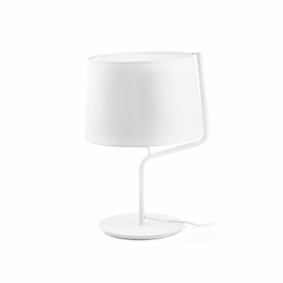 BERNI Sobremesa de Faro. Medidas: Ø 310 x L 310 x A 450 x F 310 mm. Color: Blanco