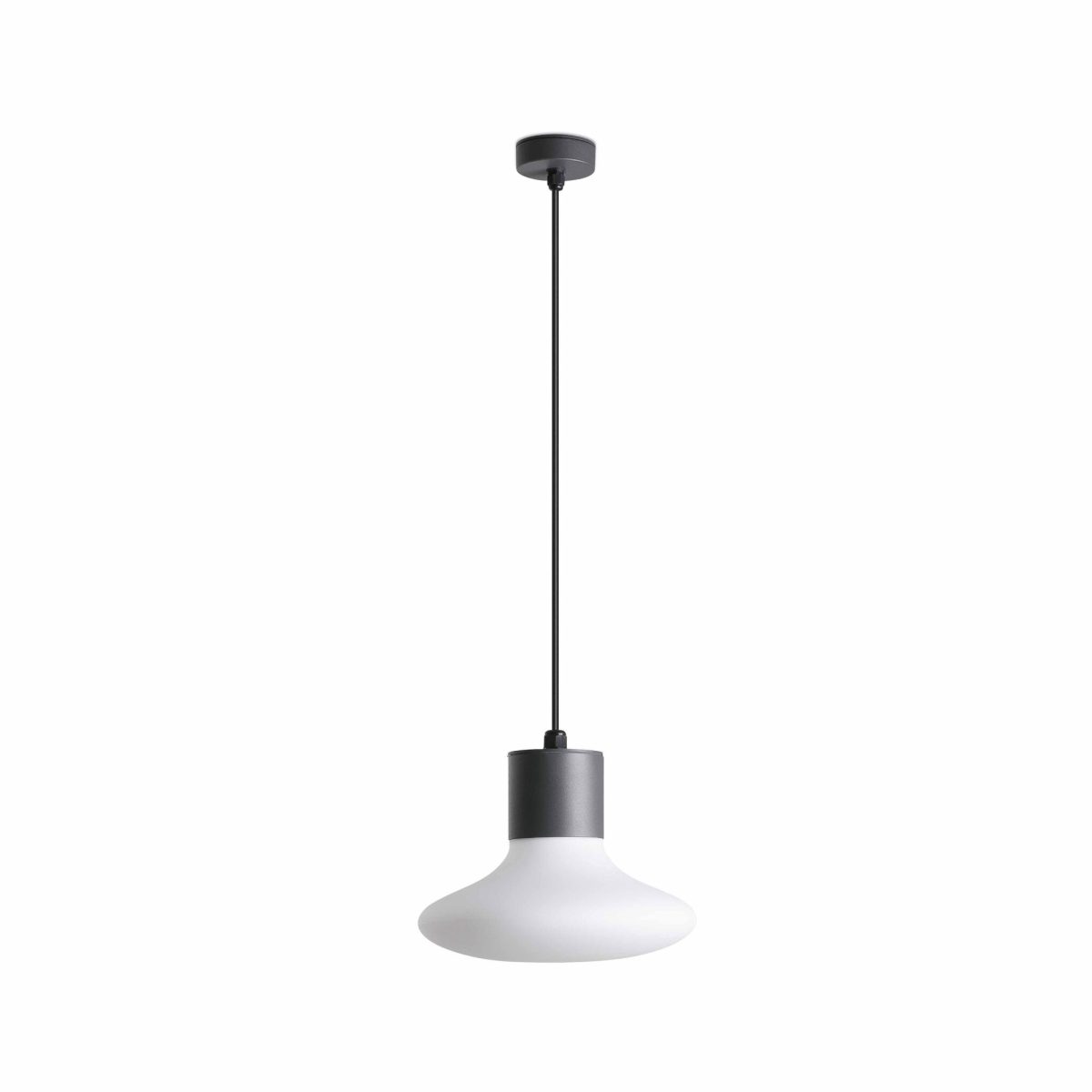 BLUB'S Colgante de Faro. Medidas: L 260 x A 1550 x F 260 mm. Color: Gris