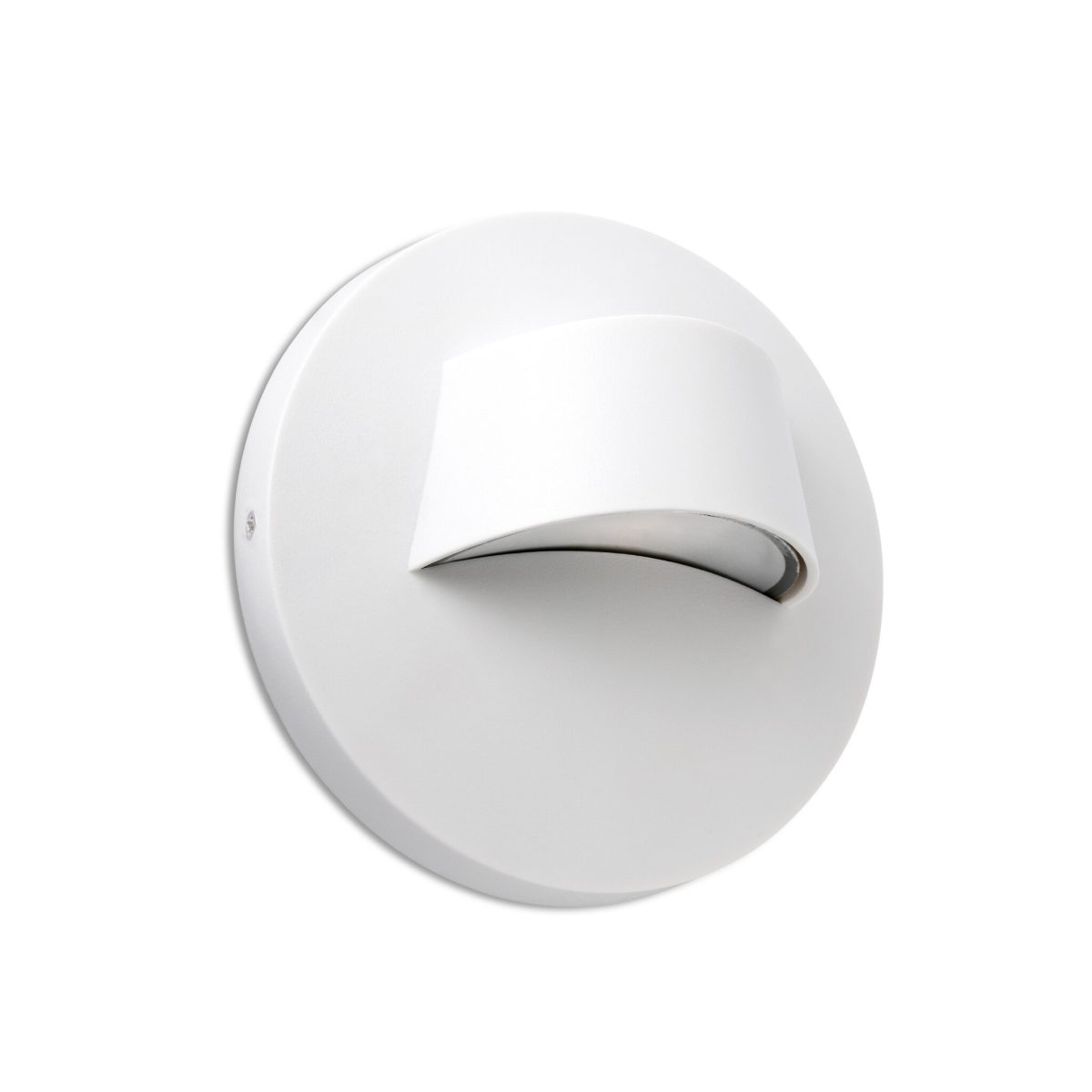 BROW Aplique de Faro. Medidas: L 120 x A 120 x F 70 mm. Color: Blanco