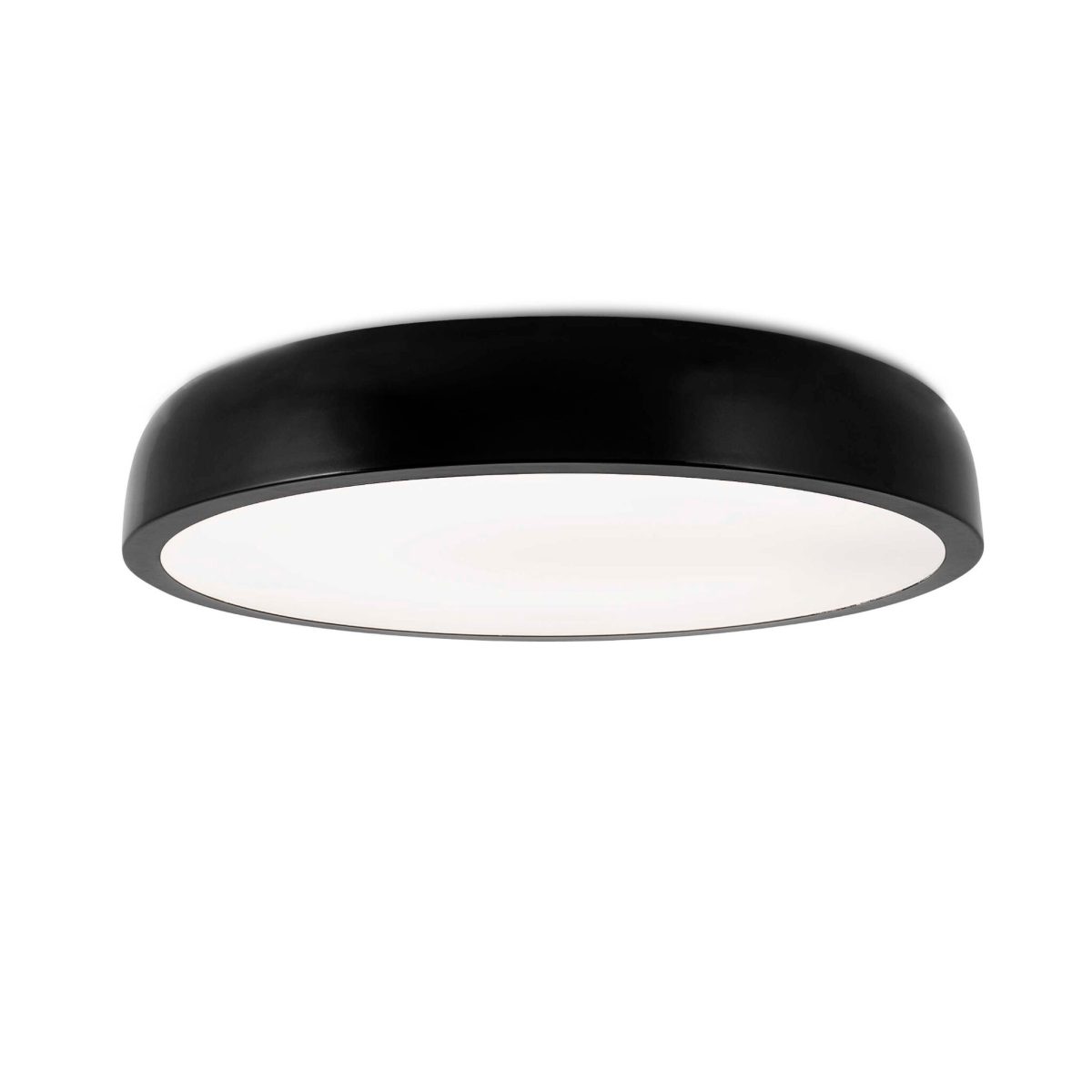 COCOTTE Plafón de Faro. Medidas: Ø 550 x L 550 x A 80 x F 550 mm. Color: Negro