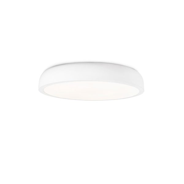 COCOTTE Plafón de Faro. Medidas: Ø 430 x L 430 x A 85 x F 430 mm. Color: Blanco