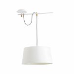 FUSTA Colgante de Faro. Medidas: Ø 445 x L 445 x A 1935 x F 445 mm. Color: Blanco