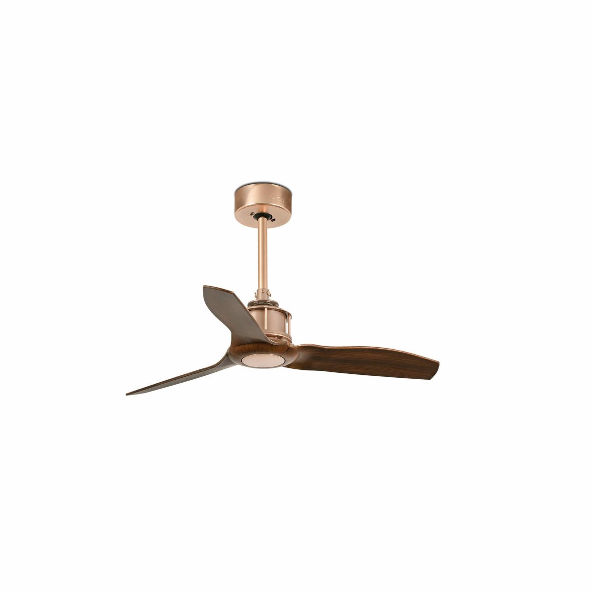 JUST Ventilador de techo de Faro. Medidas: Ø 810 x L 810 x A 390 x F 810 mm. Color: Cobre