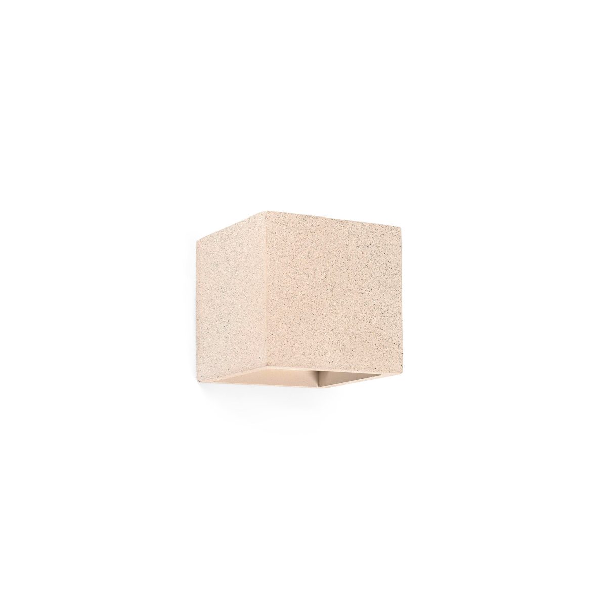 KAMEN Aplique de Faro. Medidas: L 115 x A 115 x F 115 mm. Color: Beige