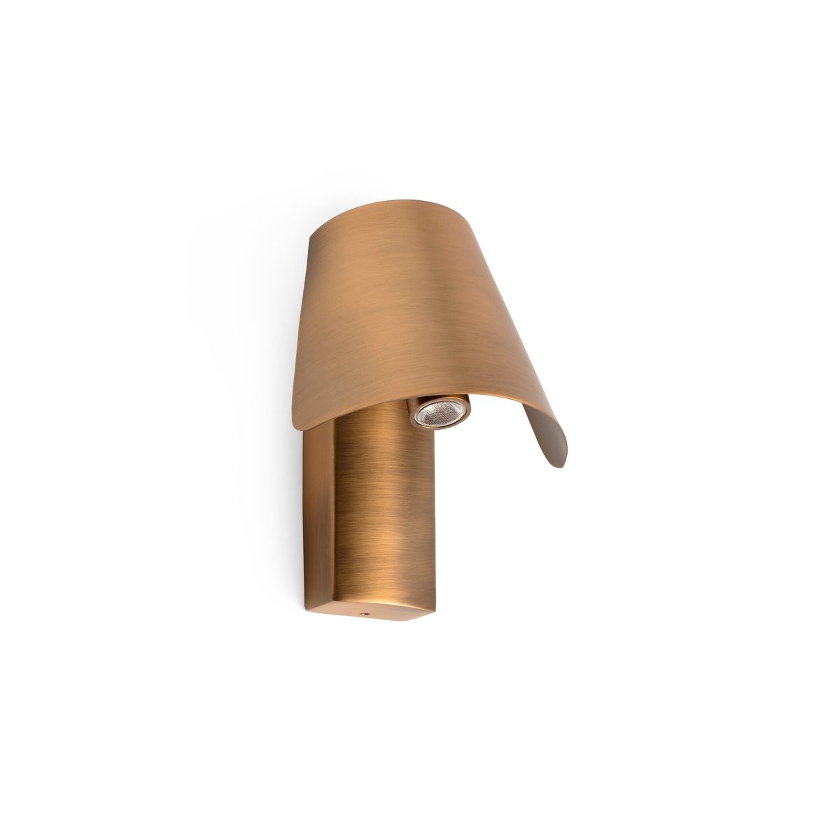 LE Aplique de Faro. Medidas: L 110 x A 140 x F 90 mm. Color: Bronce