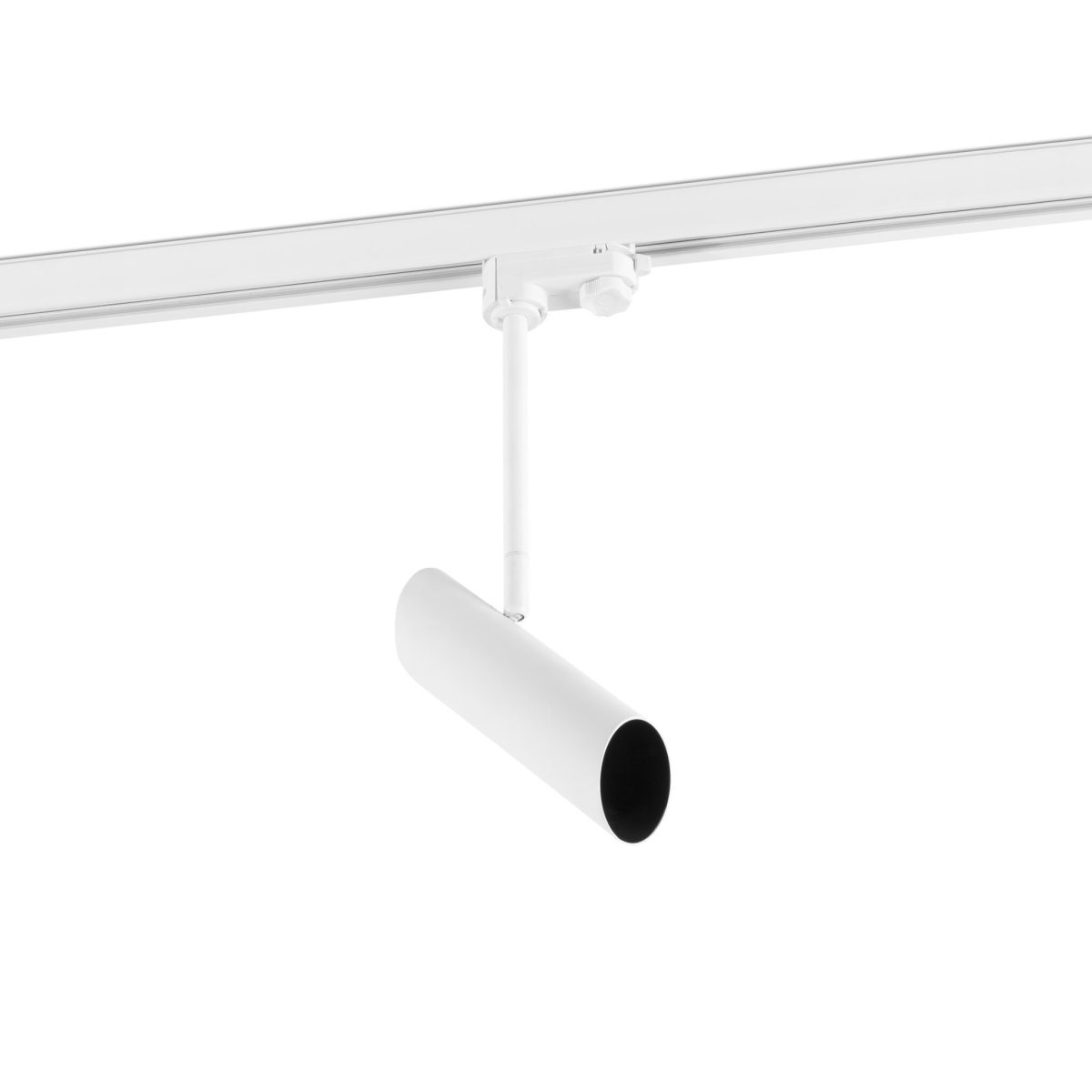 LINK Foco de carril de Faro. Medidas: Ø 56 x L 180 x A 410 x F 56 mm. Color: Blanco