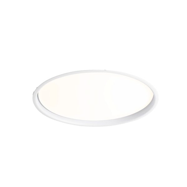 LUAN Foco de Faro. Medidas: Ø 388 x L 388 x A 91 x F 388 mm. Color: Blanco