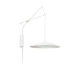 SLIM Aplique de Faro. Medidas: Ø 400 x L 400 x A 1800 x F 900 mm. Color: Blanco